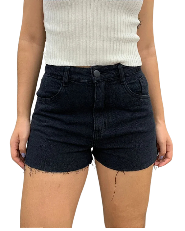 Shorts Jeans Black Samutcho